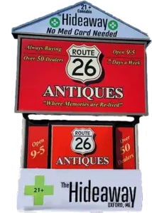 Hideaway roadside sign